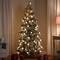 7.5ft. Pre-Lit Artificial Bottle Brush Christmas Tree, Warm White LED Lights
